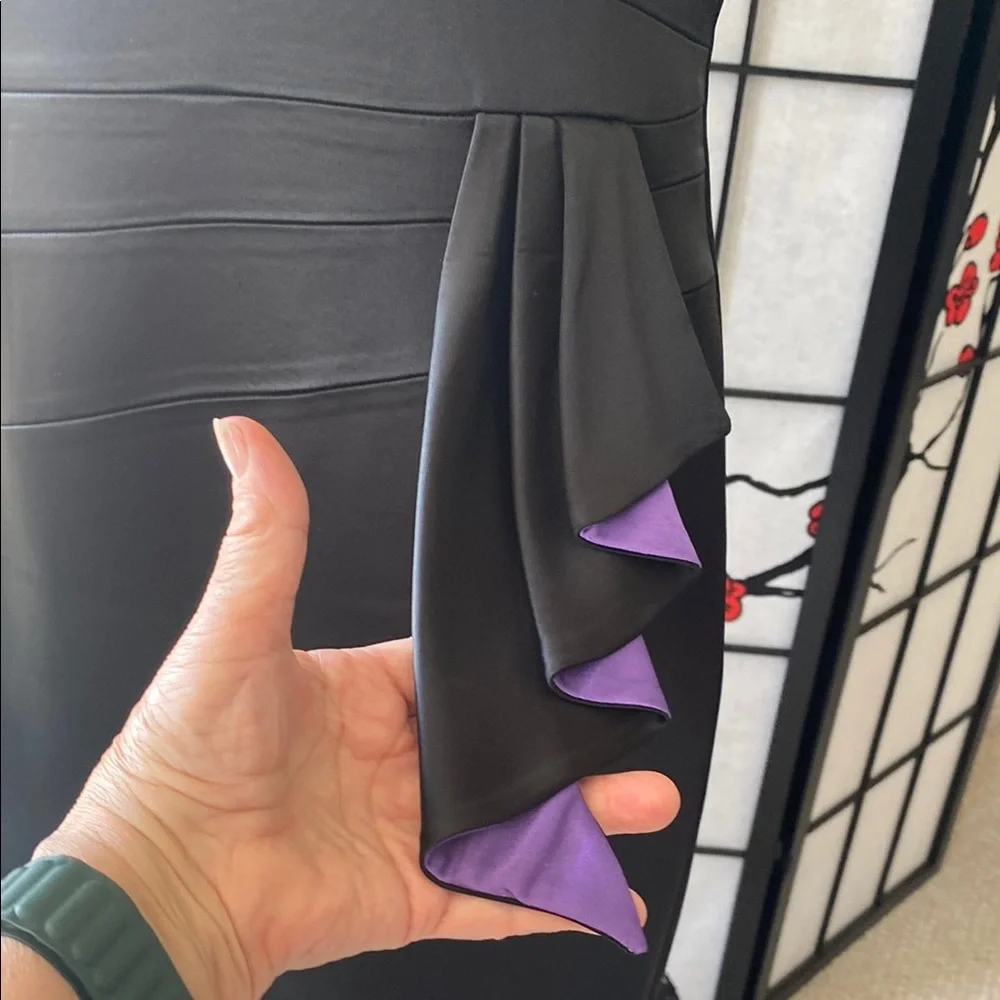 Jax Black Sheath Dress Sweetheart Neckline - Picture 2 of 4
